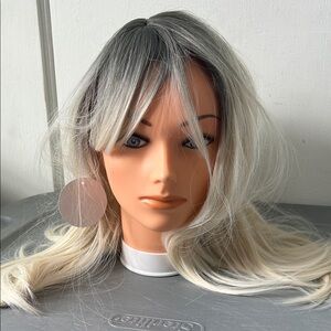 Stylish Black and Blonde Ombre Wig